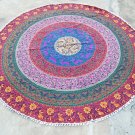Colorful Round Mandala Tapestry Hippie Roundie Yoga Mat