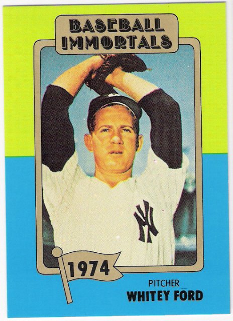 WHITEY FORD 1980-87 SSPC HOF Baseball Immortals Card #144 NEW YORK ...