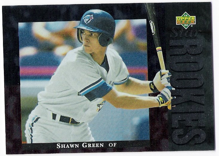SHAWN GREEN 1994 Upper Deck Star ROOKIE Card 15 TORONTO BLUE JAYS