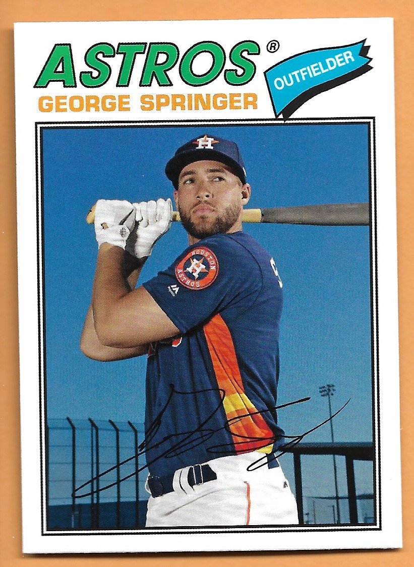 GEORGE SPRINGER 2018 Topps Archives Baseball Card #141 HOUSTON ASTROS ...