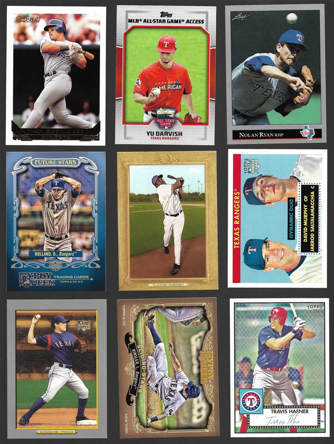 TEXAS RANGERS Lot Of 36 Baseball Cards FREE SHIPPING Rookies SHORT ...