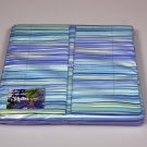 Modern striped bedding set Missoni Home turquoise and purple 170