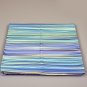 Modern striped bedding set Missoni Home turquoise and purple 170