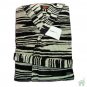 Missoni Home Bath robe with hood flamed design in white and black IZZY