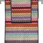 Missoni Home set 2 bath towel+ 1 hand towel 156 Rufus with zig-zag on red