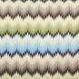 Zig zag bedding set modern Missoni Home on shades of blue and grey green 170
