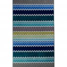 Beach towel Missoni Home 2015 Rufus 170 chevron blue and green