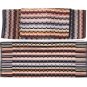 Missoni Home Omar set 1+1 and bathmat -brown striped multicolored