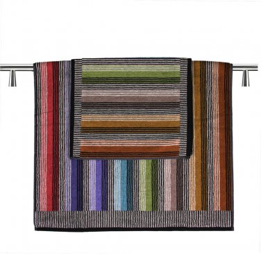 Missoni Home Ross 2015 2 bath towels+hand towel set multicolor stripes