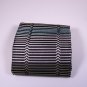 Missoni bedspreads to bed Blue striped cotton on black background