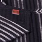 Missoni bedspreads to bed Blue striped cotton on black background