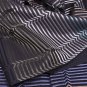 Missoni bedspreads to bed Blue striped cotton on black background