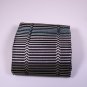 Missoni bedspreads to bed Blue striped cotton on black background