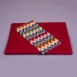 Chevron bedding set Missoni ZIG ZAGS in var. 156 Orange gingham Green