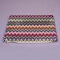 Chevron bedding set Missoni ZIG ZAGS in var. 156 Orange gingham Green