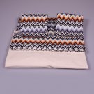Chevron bedding set Missoni ZIG ZAGS in var. 170 turquoise gingham