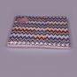 Chevron bedding set Missoni ZIG ZAGS in var. 170 turquoise gingham