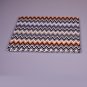 Chevron bedding set Missoni ZIG ZAGS in var. 170 turquoise gingham