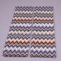 Chevron bedding set Missoni ZIG ZAGS in var. 170 turquoise gingham