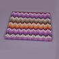 Zig zag bedding set modern Missoni Home on shades of Orange and purple green 156