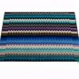 Missoni Home 2 bath mats 170 Giacomo with stripes on blue