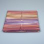 Modern striped bedding set Missoni Home on shades of Orange and purple green 156