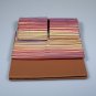 Modern striped bedding set Missoni Home on shades of Orange and purple green 156