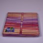 Modern striped bedding set Missoni Home on shades of Orange and purple green 156