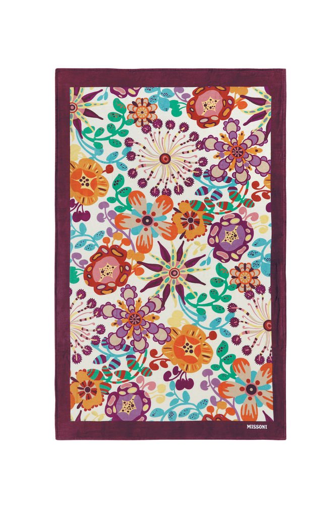 Beach towel Missoni Home 2015 Rita 156 purple inchies