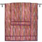 Missoni Home set 2 bath towels+hand towel 156 Ronan with stripes on red