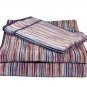 Missoni Home set of 2 bath towel+hand towel 160 Ronan with stripes on brown