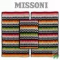 Full set 5 pieces Missoni Home Niles var.156 - multicolor zig-zag stripes
