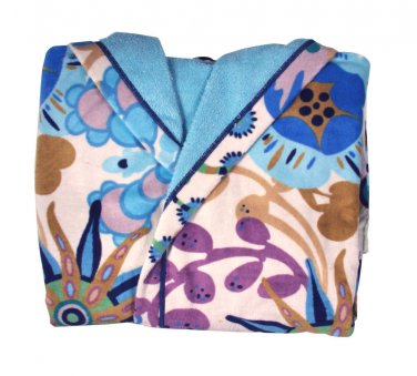 Missoni Home Bath robe with hood RITA var. 170 on shades of blue