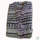 Bathrobe Missoni Home GIONA chevron design Kimono pattern black and white