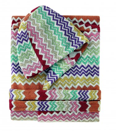 Missoni Home hooded bathrobe RUFUS var. 159 multicolor zig-zag