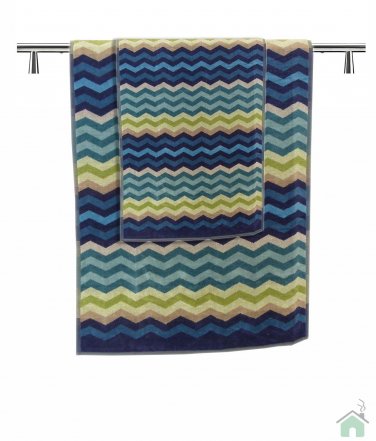 Towels set 6+6 Missoni Home Pete var.170 - zig-zag pattern