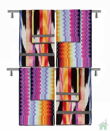 Set 2 bath towel+2 bath sheet Missoni Home Homer & Missoni Home Giacomo 156