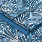 Stylized leaves bedding set-teal in pure cotton percale Missoni Home