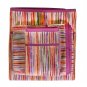 Missoni Home set of 2 bath towel+ 2 bath sheets 156 Ronan with stripes on red