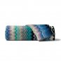 Missoni Home bath sheet 100x160 cm 170 Giacomo with stripes on blue