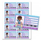 Doc McStuffins, Birthday Name Badge, Party Badge, Printable, DIY
