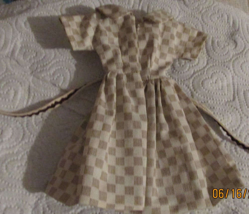 VINTAGE BARBIE BILD LILLI CLONE DRESS 1950s SHIRTWAIST STYLE FREE SHIP