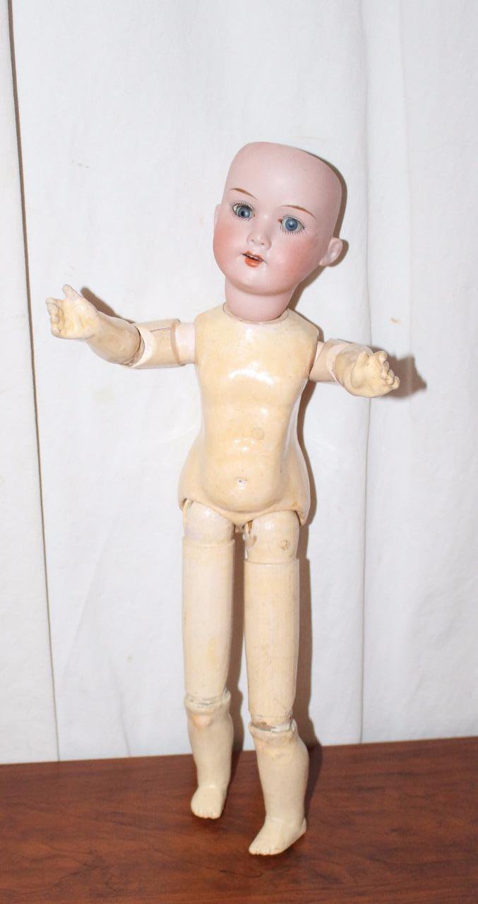 Vintage Armand Marseille 15" Doll Bisque Head 390 Stick Body