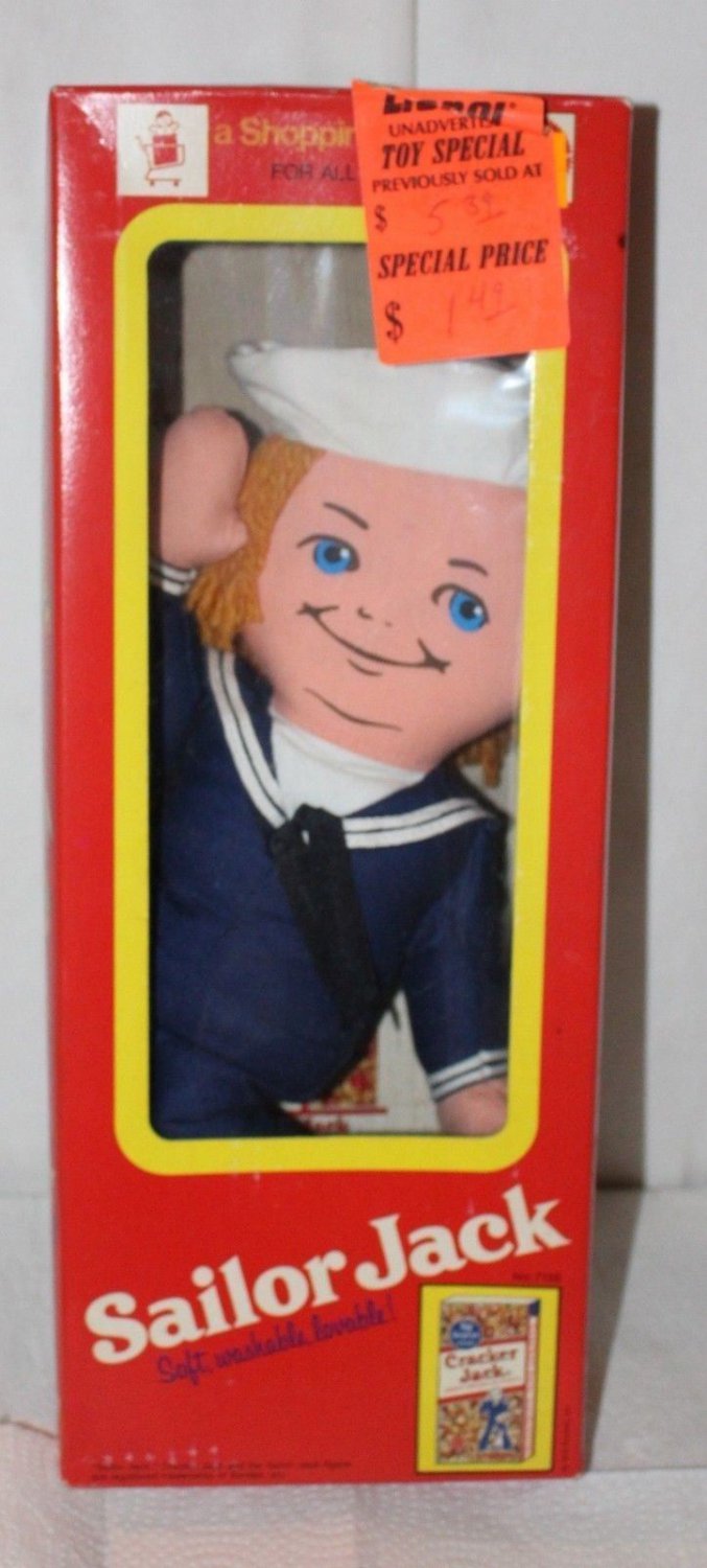 VINTAGE MATTEL SHOPPING PAL DOLL SAILOR JACK CRACKER JACK DOLL ORIGINAL BOX