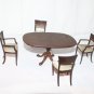 Bespaq Dollhouse Dining Room Table & 4 Chairs Pedestal