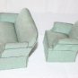 Bespaq Living Room Upholstered Sofa and Chair Seafoam Green