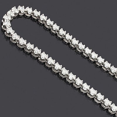ETERNITY DIAMOND NECKLACE CHAIN 14K 25.03CT
