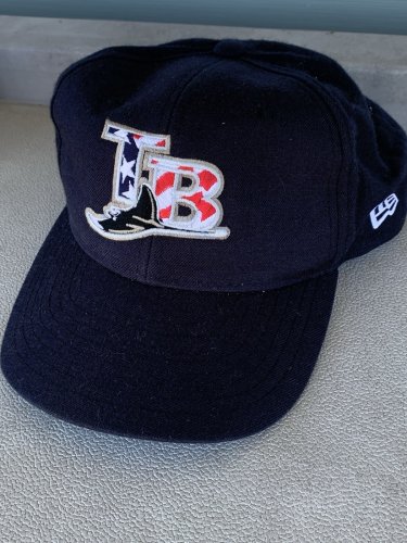 Tampa Bay Devil Rays 4th Of July Cap -Wool Medium Large Adjustable New Era 2000s