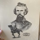 Vntg R Eddy Artist Print Nathan B. Forrest Civil War Calvary 132/500 HTF RARE