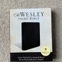 NRSV 89 Wesley Study Bible Charcoal Bonded Leather 2017 Abingdon Press